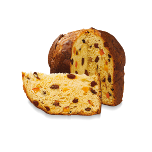 Panettone confezionato aperto