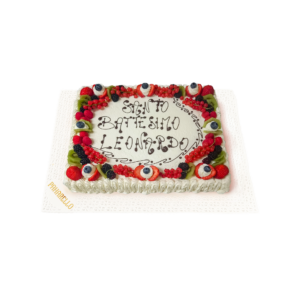 Torta Rettangolare personalizzata per battesimo